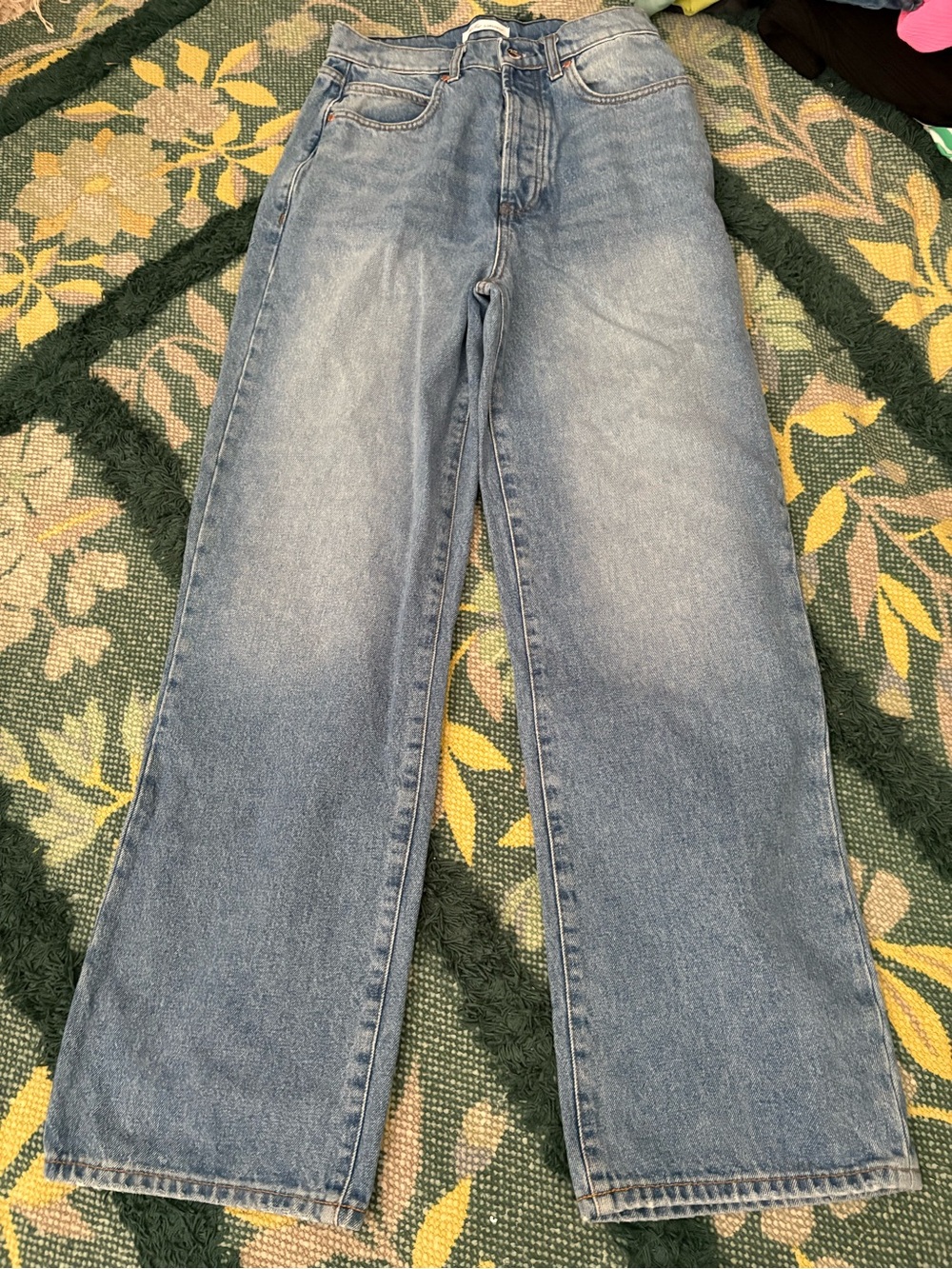 Betro Simone High Waisted Button Fly Wide Leg Jeans Size 29